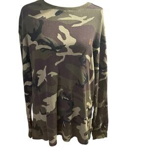 Polo Ralph Lauren Camo Sleepwear Long-Sleeve Shirt Men’s XXL